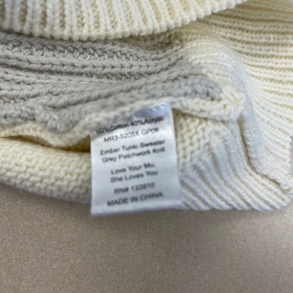 Show Me Your Mumu Black, Grey & Off-White Ember Tunic Sweater - 1X - NWT - Picture 6 of 6